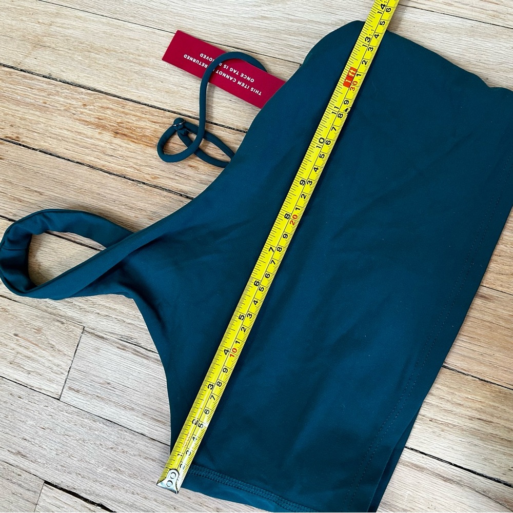 carbon38 one shoulder sports bra ponderosa pine green small melt - Picture 4 of 6